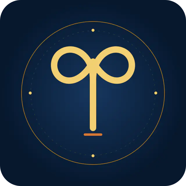 Aries / Mesha astrological glyph